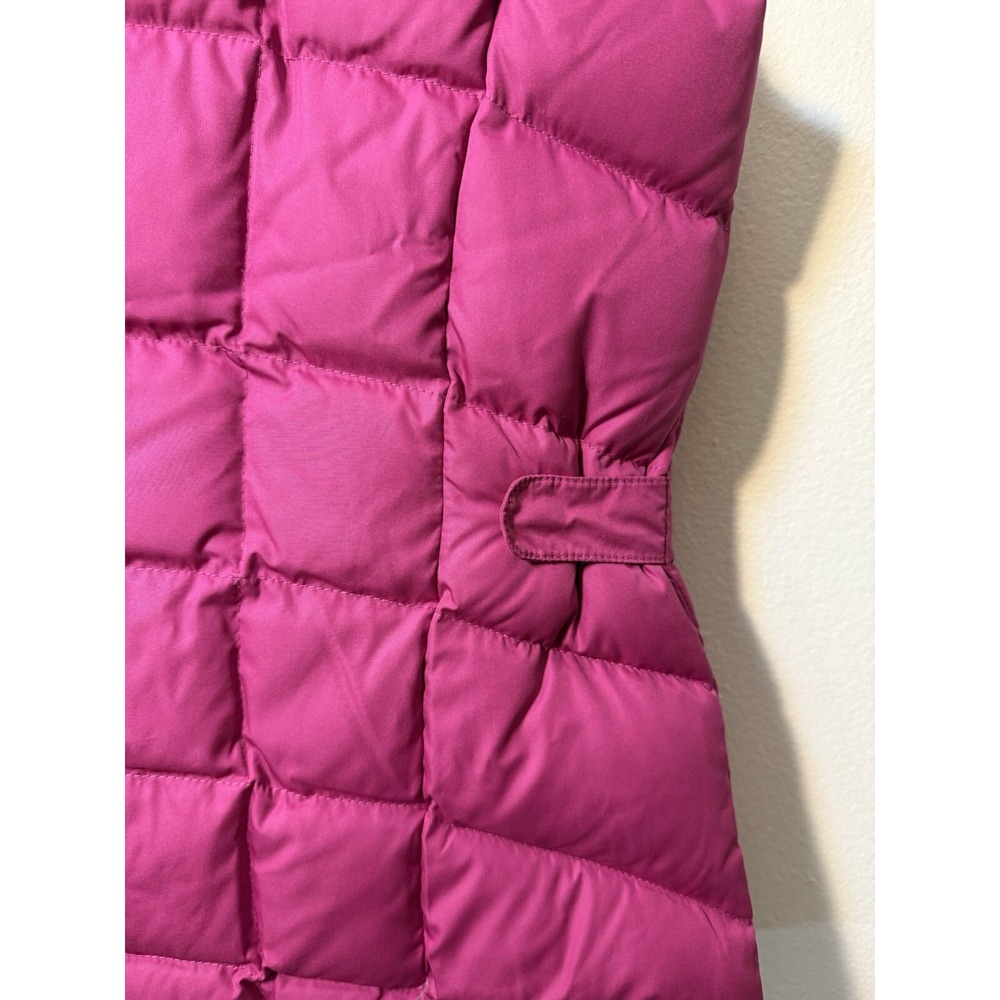 Eddie Bauer Goose Down Vest Womens Small Pink Premium EB650 Quilted Zip & Snap - Picture 7 of 9
